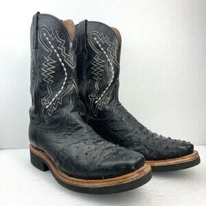 Lucchese 2000 Handcrafted Full Quill Ostrich Boots - Men's 10.5